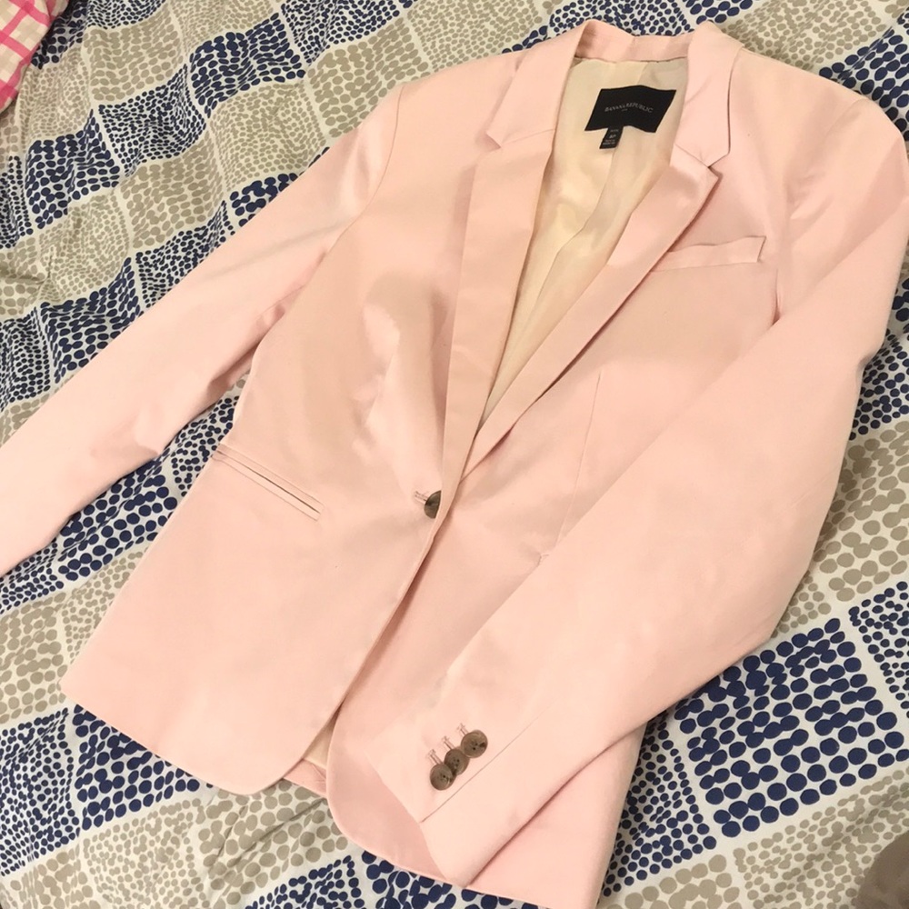 NEW Lovely Pink Banana Republic Suit Jacket 8P